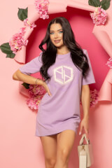 Trend Thriller Рокля - T-Shirt - Purple - Изображение 1