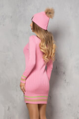 Charm Cuddle Πλεκτό Φόρεμα - Pink - Εικόνα 5