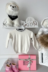 Sweet Disguise Alessa Mini pulover din tricot fin - alb - Imagine 4