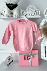 Sweet Disguise Alessa Mini pulover din tricot fin - roz - Imagine 1