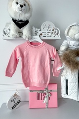 Sweet Disguise Alessa Mini pulover din tricot fin - roz - Imagine 3
