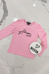 Alessa mini блуза с дълъг ръкав - pink - Изображение 1