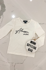 Alessa mini μπλούζα με μακρύ μανίκι - εκρού - Εικόνα 1