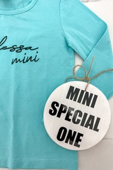 Alessa mini блуза с дълъг ръкав - мента - Изображение 2