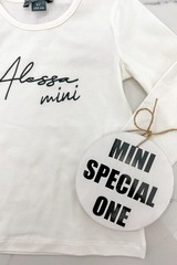 Alessa mini блуза с дълъг ръкав - екрю - Изображение 2
