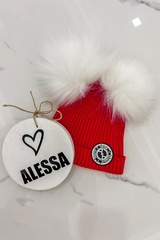 Sweet Disguise Alessa Mini Шапка От Плетиво - Червена - Изображение 4