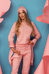 Alessa Religion Пуловер От Плетиво 3/4 Ръкав - Sweet Pink - Изображение 2