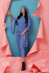 Alessa Logo Fular tricotat - Sky Blue - Imagine 3