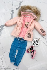 Bear Hug Mini Pulover tricotat - Pink - Imagine 9