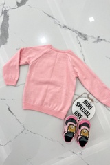 Bear Hug Mini Pulover tricotat - Pink - Imagine 7