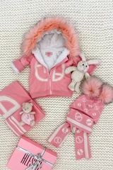 Alessa mini яке от плетиво - pink - Изображение 5