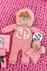 Alessa mini Combinezon din tricotaj pink - Imagine 6
