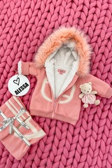 Alessa mini яке от плетиво - pink - Изображение 7