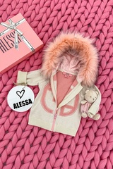 Alessa mini Лого Жилетка От Плетиво - крем - Изображение 3