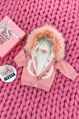 Alessa mini Лого Жилетка От Плетиво - pink - Изображение 3