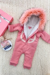 Alessa mini Combinezon din tricotaj pink - Imagine 7