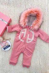 Alessa mini Combinezon din tricotaj pink - Imagine 2