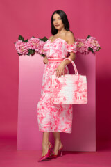 Trendsetter Icon Φόρεμα 7/8 Με Αποσπώμενη Ζώνη - Pink - Εικόνα 3