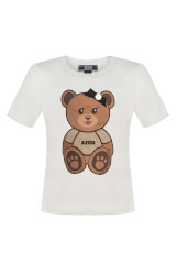 Alessa Bear Mini T-Shirt от Памук - Екрю - Изображение 3