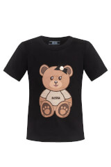 Alessa Bear Mini T-Shirt от Памук - Черна - Изображение 4