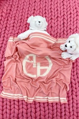 Alessa mini Лого Одеяло От Плетиво - pink - Изображение 2
