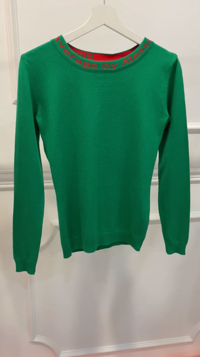 Sweet Disguise Пуловер От фино Плетиво - Bright Green - Изображение 2