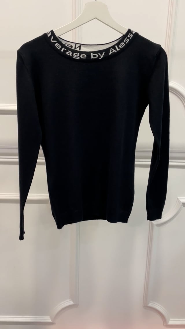 Sweet Disguise Пуловер От фино Плетиво - Черен - Изображение 2