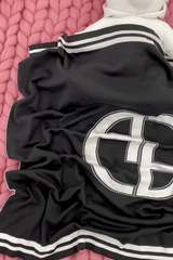 Alessa mini Лого Одеяло От Плетиво - черно - Изображение 2