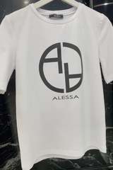 Alessa logo t-shirt - бял - Изображение 2