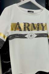 ARMY gold standard тениска - екрю - Изображение 2